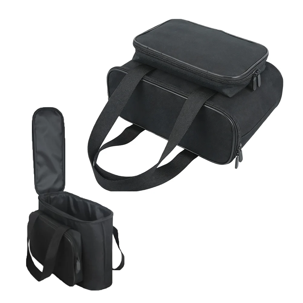 Tragbare Reisetasche für Kaffeemaschine, Oxford-Stoffmaterial, tragbare Aufbewahrung, seitliche Fächer, Kaffeemaschine, Schwarz – Detail 7