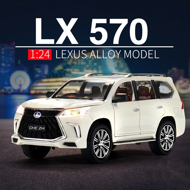 レクサス LX570 1/24 ホワイト Lexus Diecast Model Cars | Lexus Lx570 Model Cast | Lexus