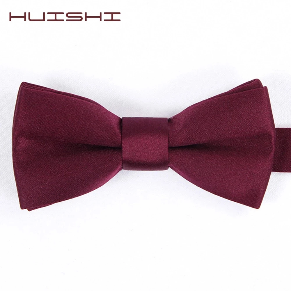 Men's Ties Polyester Bow Tie For Children Solid Color