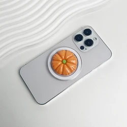 Supporto per telefono a forma di pomodoro magnetico e adorabile con grip espandibile e anello di sicurezza