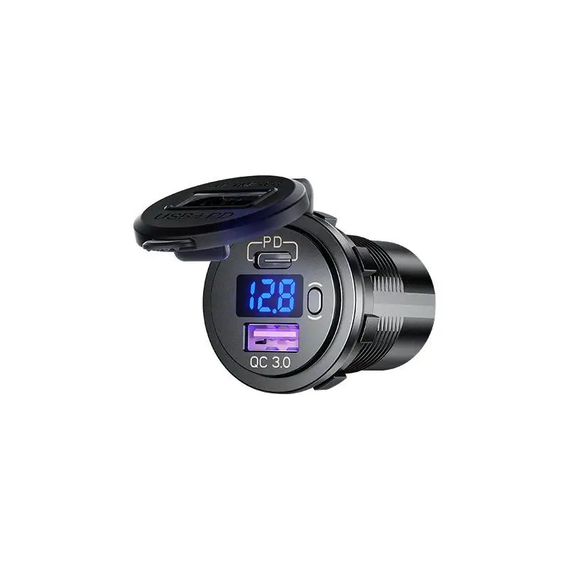  USB  , LED а, ON/OFF ġ,  C, 12V, 24V  USB ܼƮ, PD3.0  QC3.0