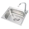 304 Stainless Steel Sink Single Sink Kitchen Sink Sink Single Basin Thickened Sink Large Single Slot Set 4