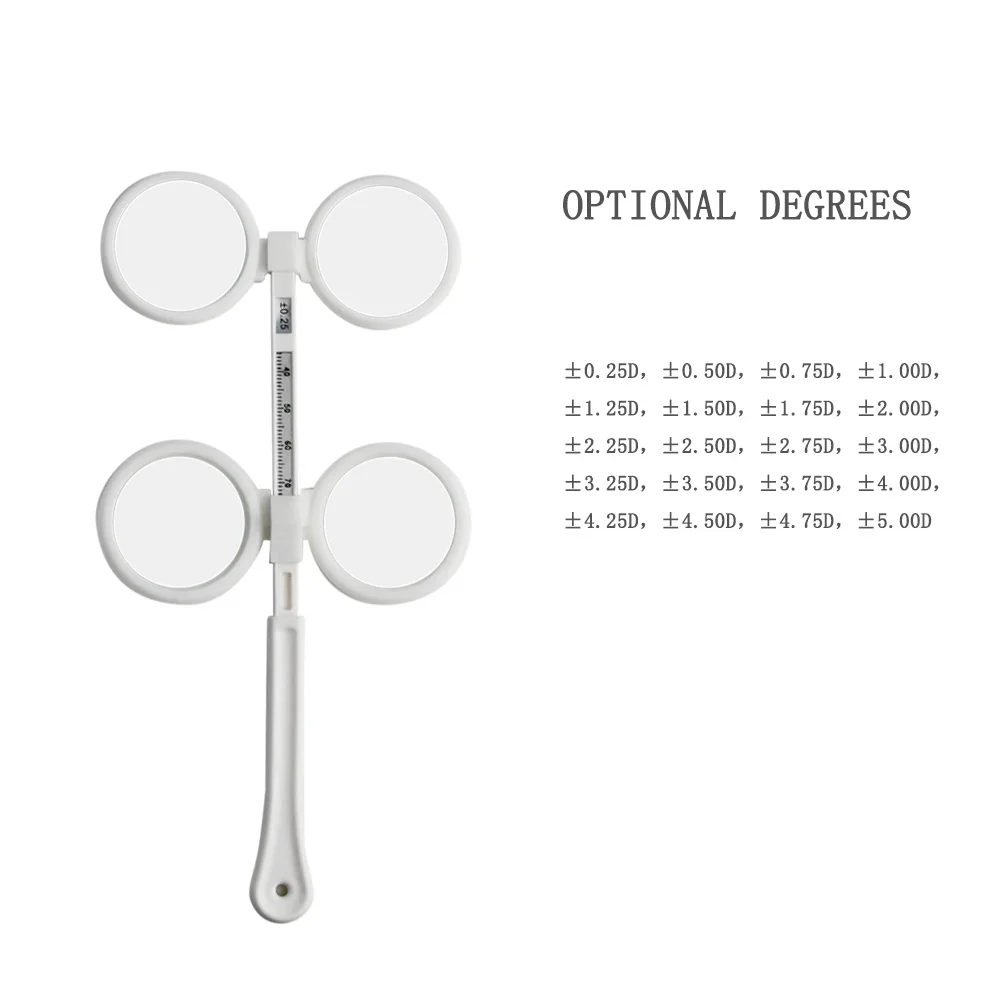 Optical Instruments &plusmn;0.25D To &plusmn;3.50D Scale Flip Lens Confirmation Test Optical Flipper Optometry Plastic Adjustable PD Ophthalmic FL-2