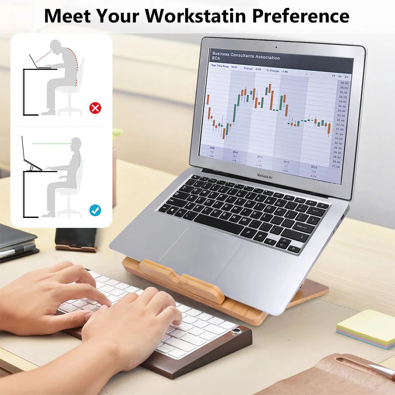 Holder, 4 ângulos, Cooler Stand para Macbook e Tablet