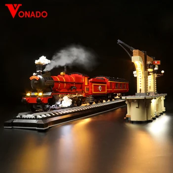 LED Light Kit For Express Train Magic Station 76405 Collectors Edition Building Blocks Education Toys Set (Not Included Blocks)