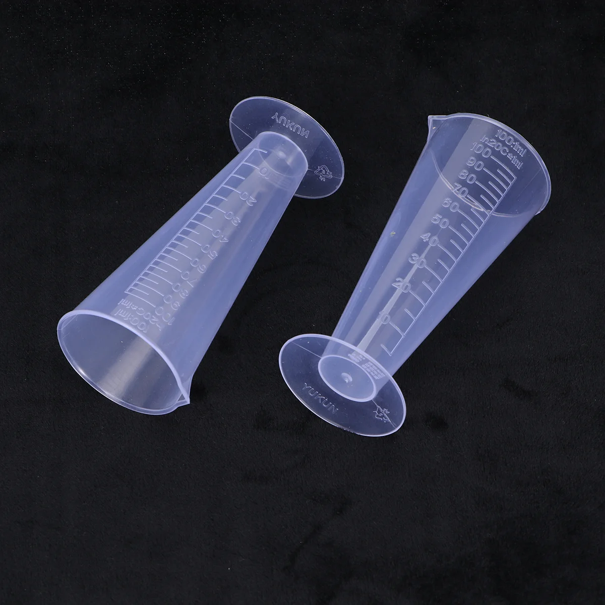 

2 Measuring Scale Cup Transparent Industry Cone Container Graduated Cup Measurement Cup 100ml