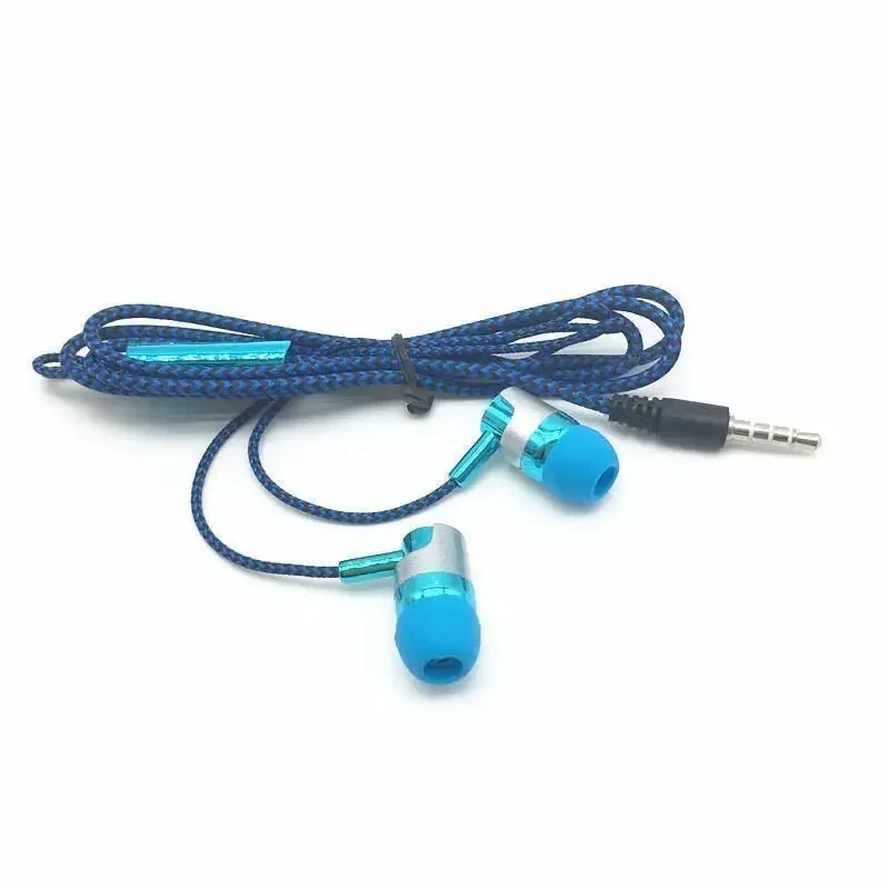 3.5mm In-Ear Stereo Earbuds Earphone Wired Nylon Weave Cable Headset With Mic For Xiaomi wired earphones in ear headphones in ear earphones wired headphones wired earplugs
