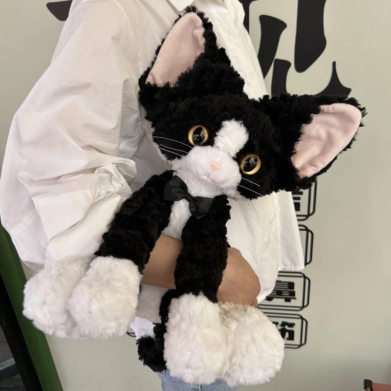 Peluche Di Gatto Nero Con Zucca Rimovibile Per Halloween – Morbido Gattino Stregatto Con Cappello, Decorazione E Regalo Per Bambini E Adulti