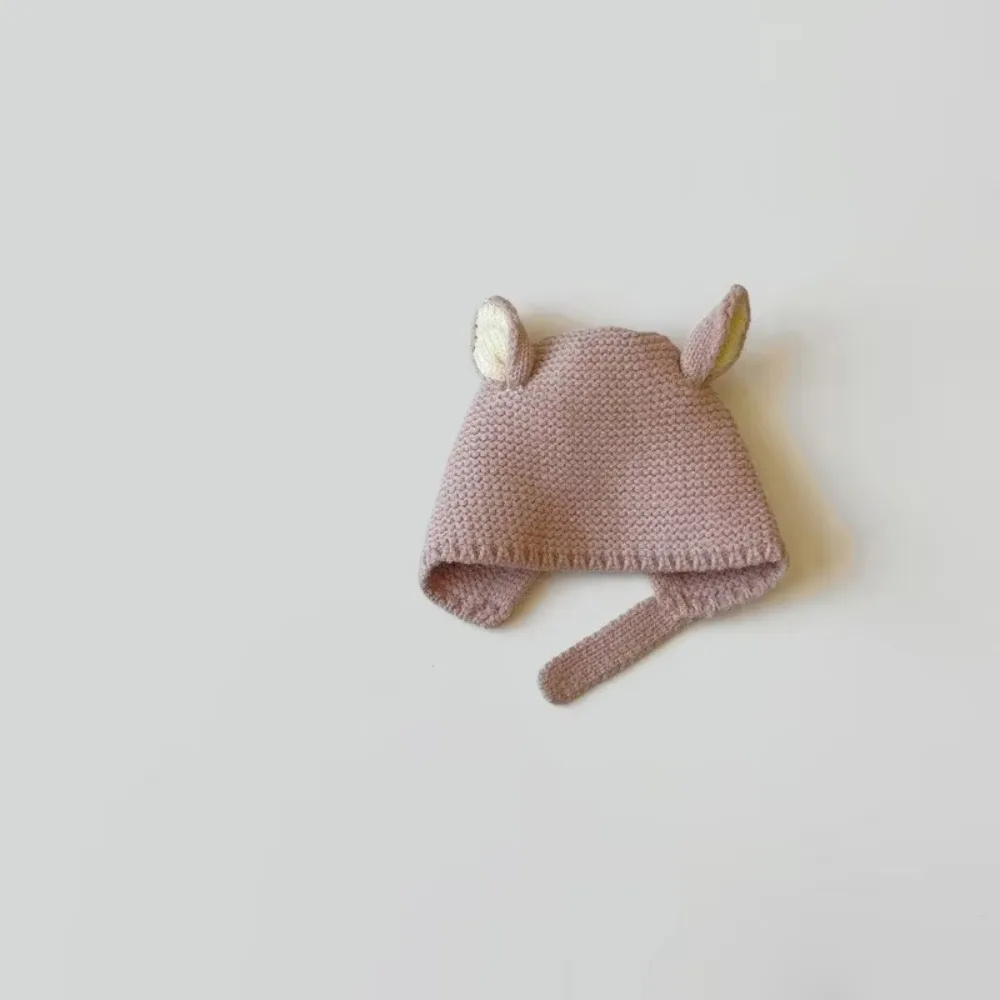 Polyester Knitted Beanie Hat for Kids Baby Boy Girl