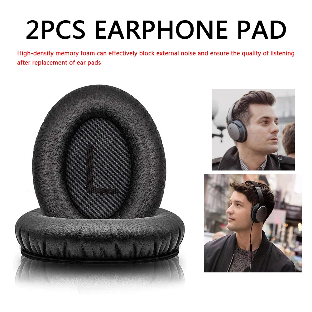 Bose 메모리 폼 이어 패드, 헤드셋 쿠션, QC2, QC15, QC25, QC35, AE, 2, 2i, 2w, 2 개