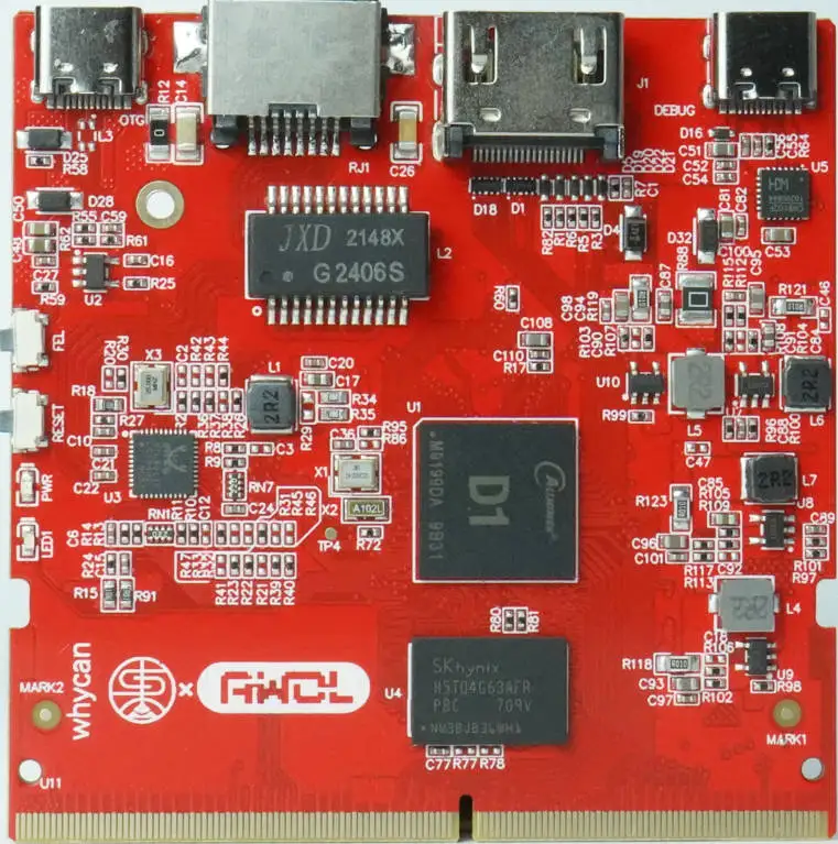 DongshanNezhaSTU  D1-H , Nezha 512MBDDR HDMI Gbit Ʈũ, Weidongshan RISCV64