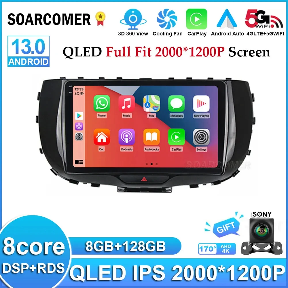 

9 inch Android 13 For Kia Soul SK3 2019 2020 Car Radio Multimedia Video Player GPS Android Auto Navigation 2din QLED No DVD RDS