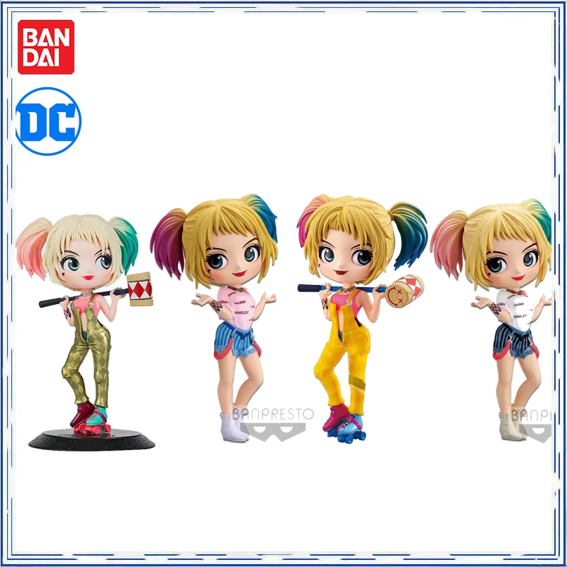 

BANDAI DC Comics Suicide Squad Harleen Quinzel action figure Surrounding Decoration Anime Model Genuine Toy Cute toys