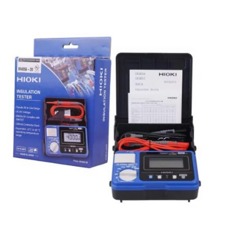HIOKI IR4056-20 Original Resistance Tester High Precision 5-Range 50 to 1000V Digital Insulation & Continuity Electronic Tester