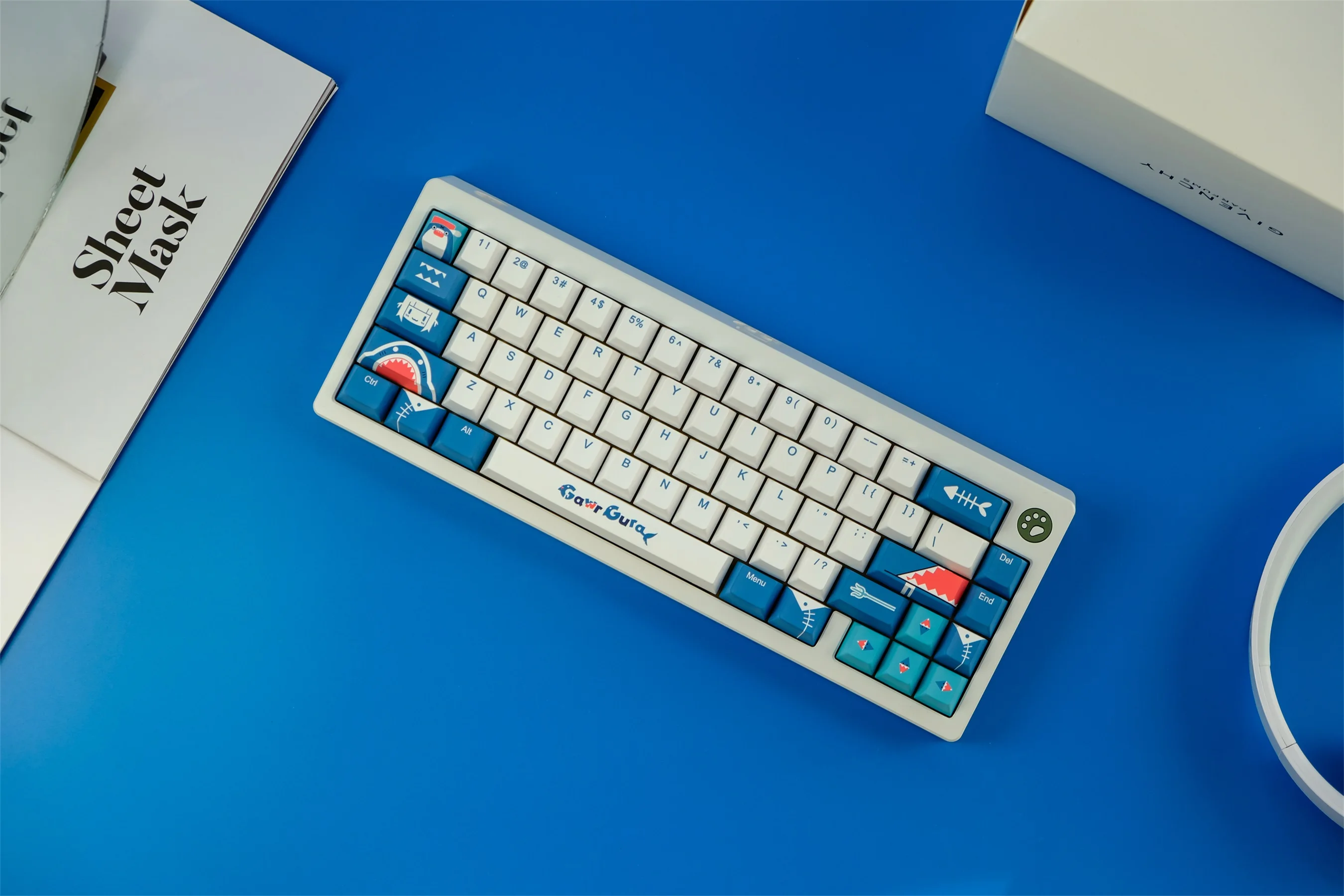 129 keys Gura PBT keycap Cherry Profile Dye Sublimation