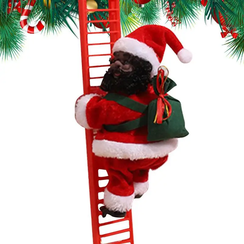 

Super Climbing Santa Funny Musical Climbing Up And Down Santa Claus Christmas Tree Decorations Toy Hanging Ornaments For Home