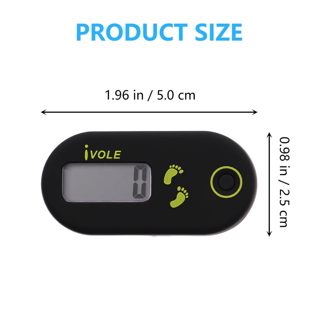 Podómetro simple para caminar, contador de pasos 3D para hombres, mujeres y  niños