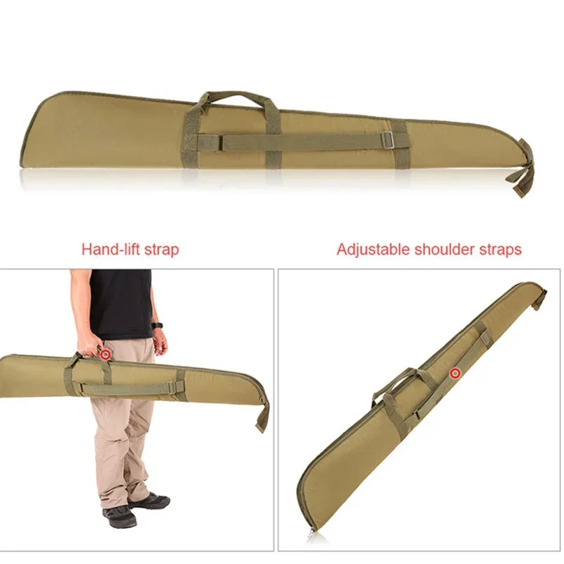 Sac de Transport Étanche 98 cm pour Fusil - Étui de Chasse Tissu Oxford Molle VERT - Housses et