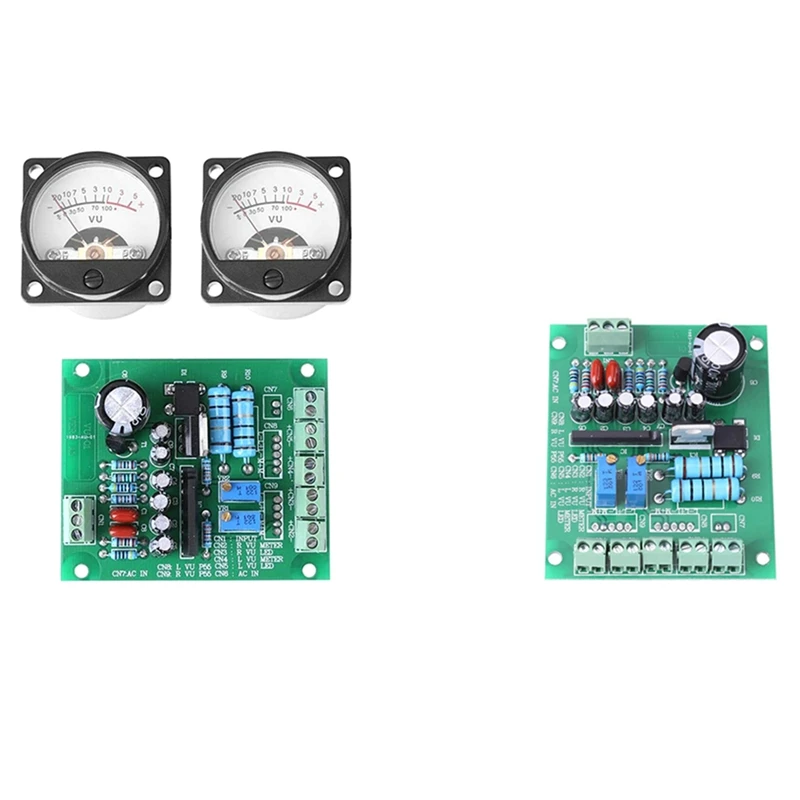 

DC 9-12V VU Level Audio Meter Driver Board DB Level Meter Amplifier IC BA6138 Double-Sided Circuit Board