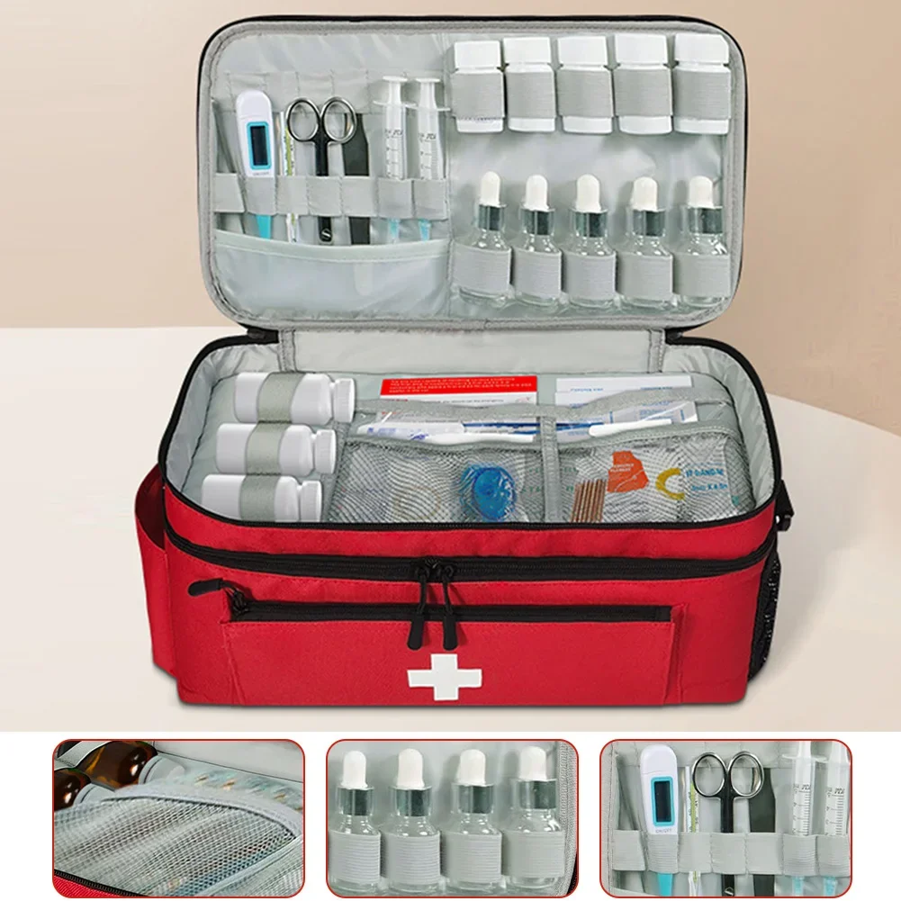Compact Travel Medicine Bag - Portable Pill and Medication Organizer