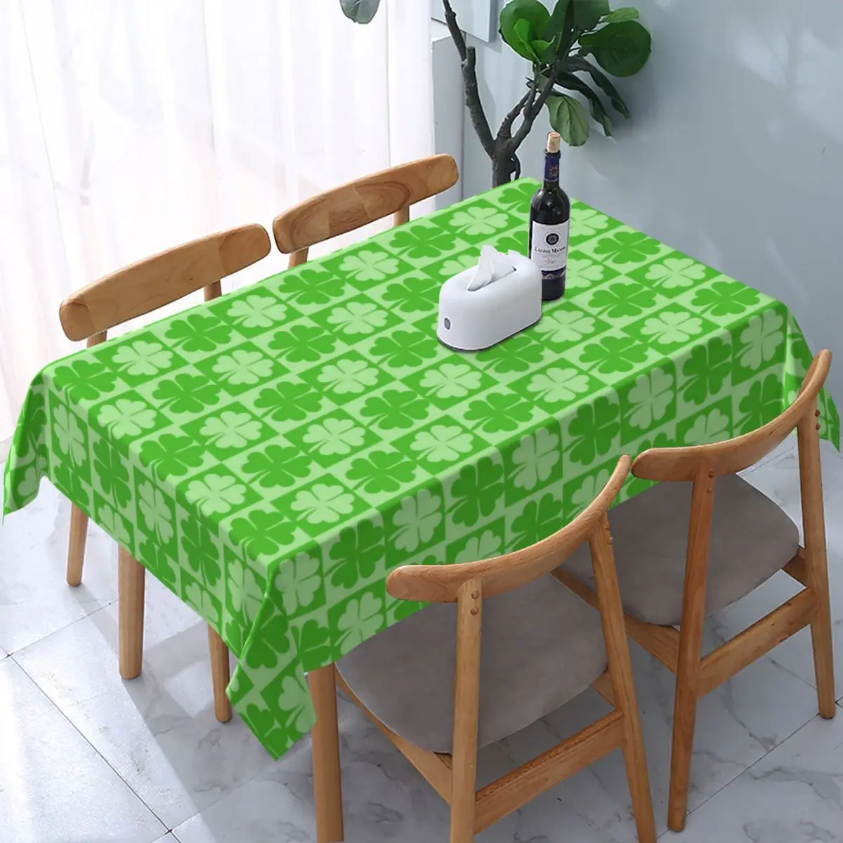 St Patricks Day Tablecloth Shamrock Tablecloth Printed Protector st-patricks-day-tablecloth-shamrock-tablecloth-printed-protector