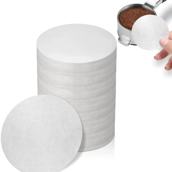 500 Pcs Coffee Paper Filter ，58 mm Unbleached Espresso Filter Puck Screen Portafilter Paper Compatible with Breville Barista, Mr