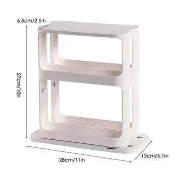 Pull & Rotate Spices Rack Organizer 28x13x27CM Storage Shelf Cabinet  For Spices Kitchen Cabinet Storage  Kitchen Accessories 6