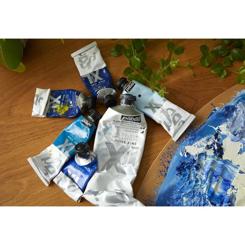 200ml Tube Pebeo Fine XL Oil INTENSIVE OIL COLOUR Bright and Permanent Finish Fade Resistant, Fast-Drying Painting On Paper Wood oil paint