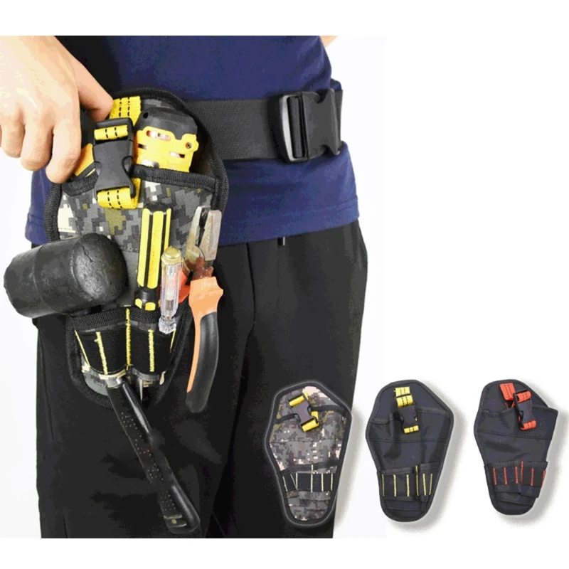 roller cabinet Portable Heavy Duty Drill Driver Holster Cordless Electrician Tool Bag Bit Holder Belt Pouch Waist Cordless Drill Storage Pocket portable tool chest