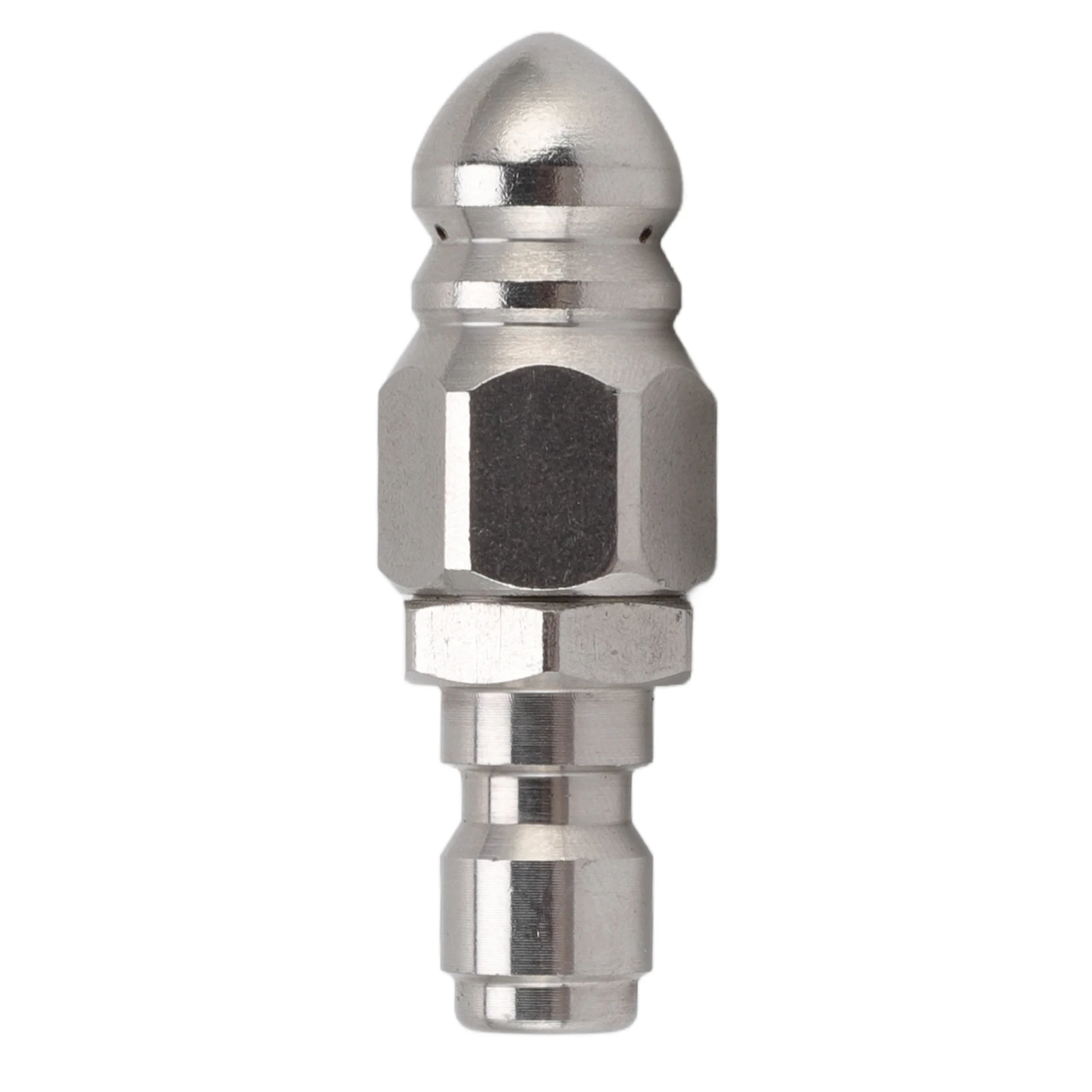 

G1/4 Inch High Pressure Washer Drain Sewer Nozzle Stainless Steel Cleaning Pipe Jetter Spray Quick Plug Drain Hose Nozzle