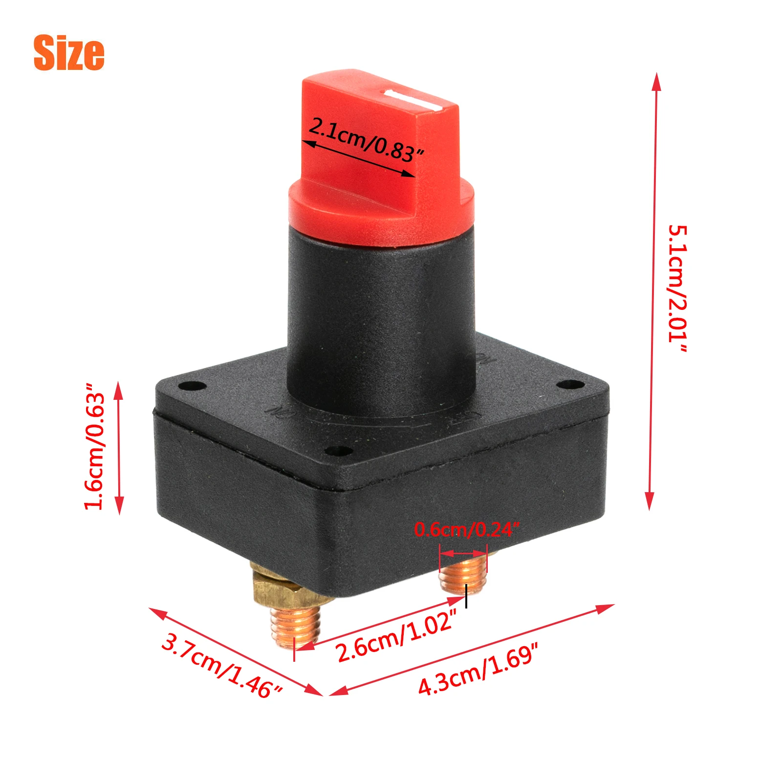 Interrupteur d'isolateur de batterie 300a 60V, interrupteur marche/arrêt,  coupure d'alimentation, pour voiture, bateau, camion, Train, RV, SUV,  Yacht, Marine, Auto - AliExpress