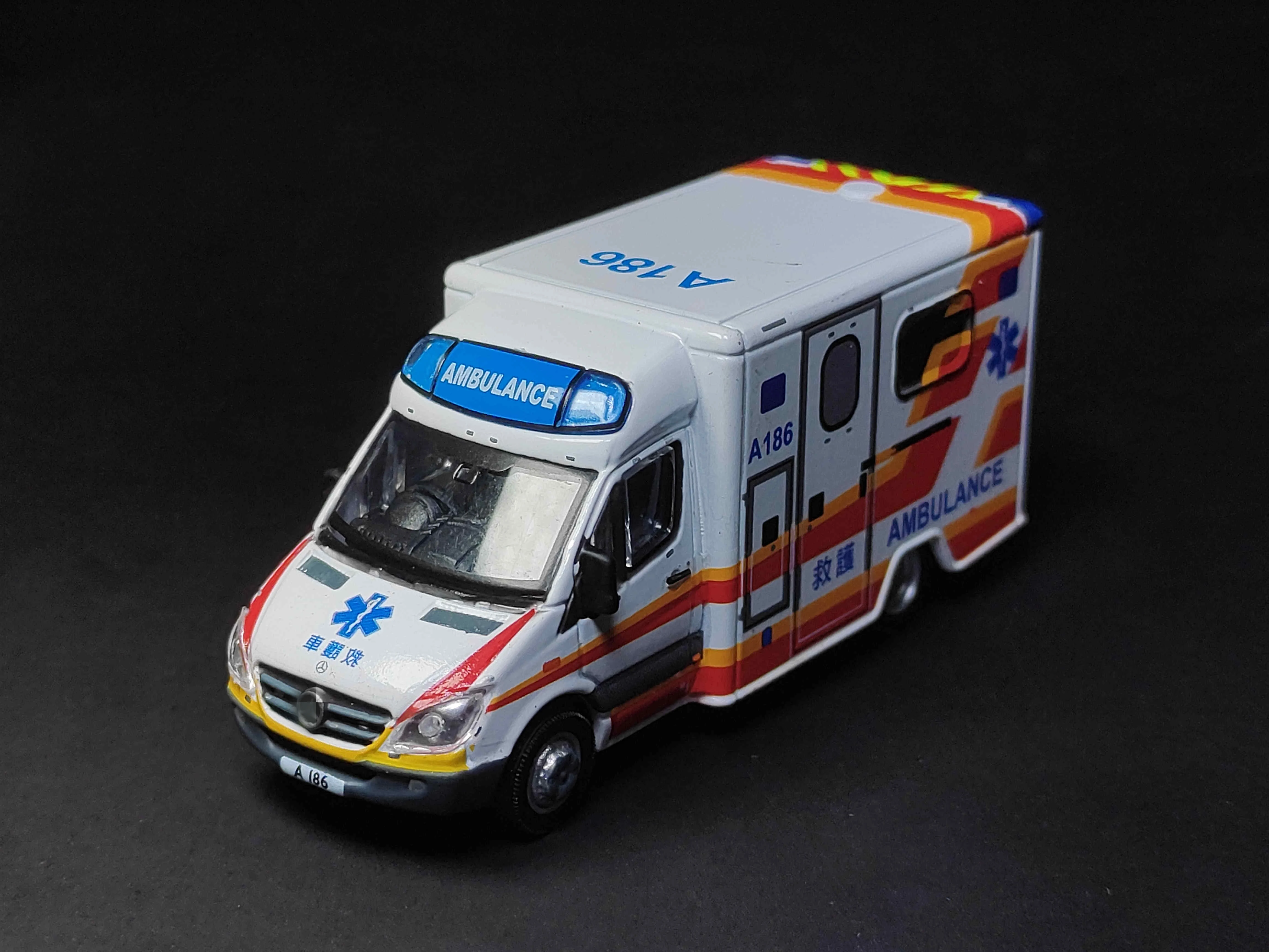 Tiny 1/76 34  Sprinter Ambulance A186 HongKong FSD DieCast Model Collection Limited Edition