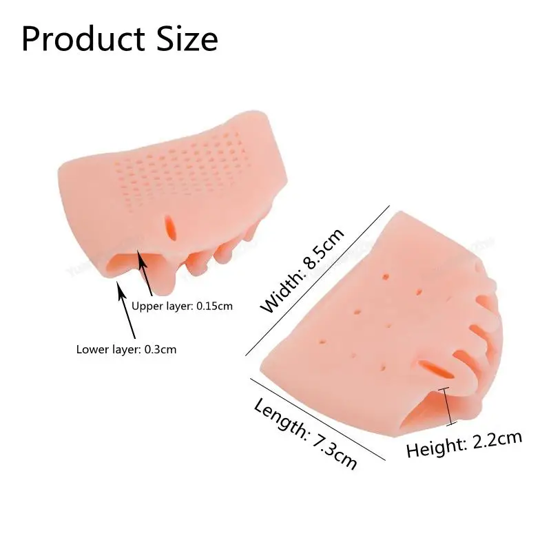 Forefoot Pads Shoe Insoles Orthopedic Comfortable Women Toe Separator Foot Care