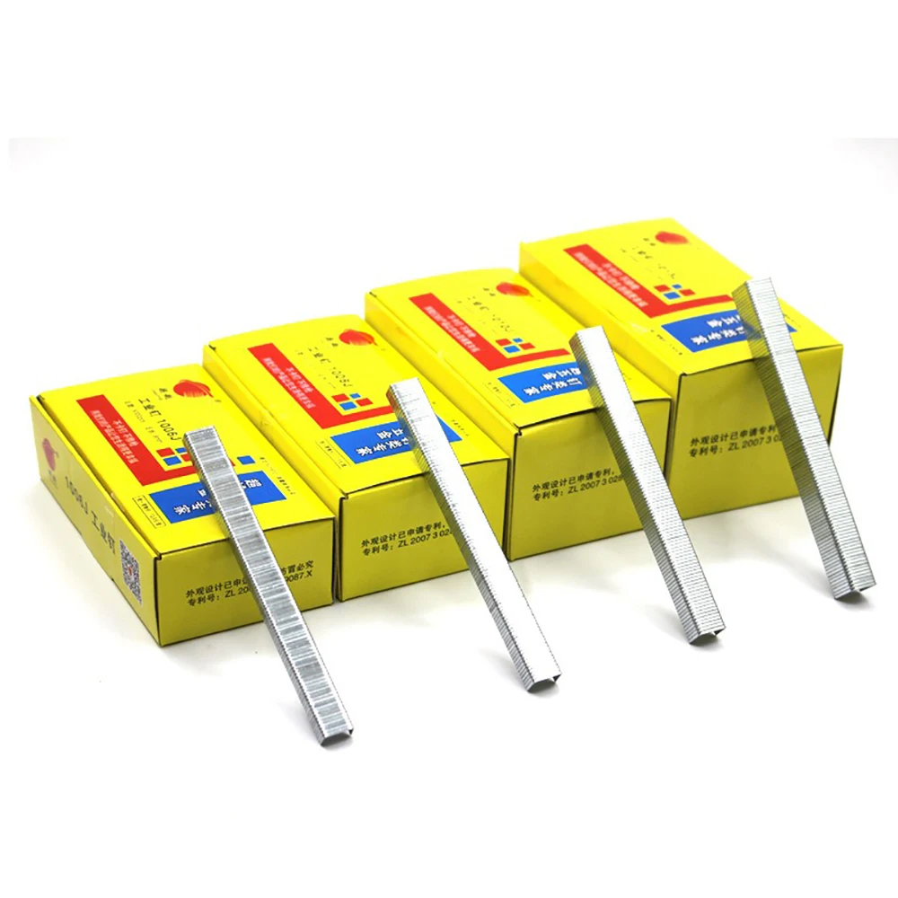 Furniture Staples 5000pcs/box 20GA Crown Staples Length 10mm/13mm/22mm Upholstery U-type Nails for 1022J/013J/1010J Air Furniture Stapler