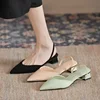 New Fashion Summer Women Pumps Woman Buckle Beige Single Shoes Square Heels Comfortable Dress Party Shoes 2