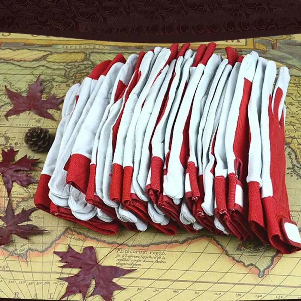 1 par de guantes de trabajo mecánico, abrigo de soldadura de cuero, guantes industriales pesados, guantes protectores de