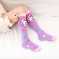 infant girls warmer ankle lovely Cartoon over knee Long High socks for baby kids unicorn toddler child colorful cotton stockings 4