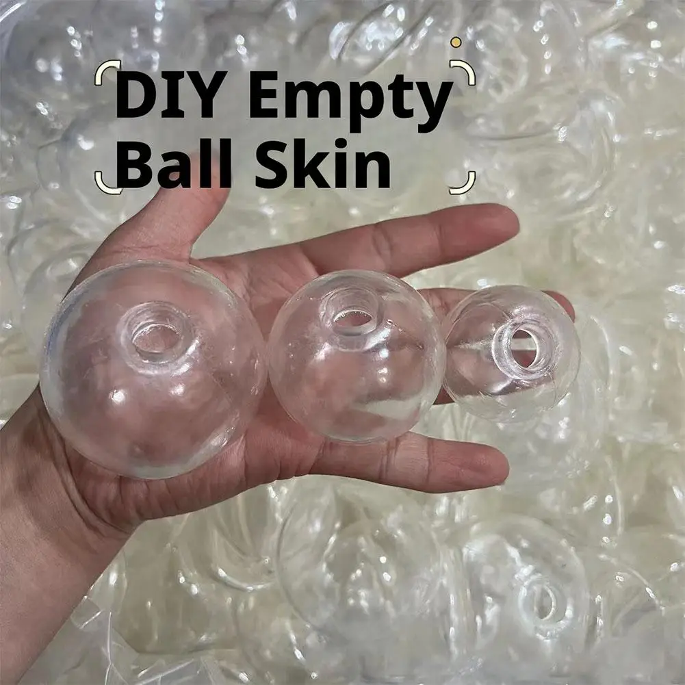 4/5/6CM Leere Wasserbälle Handgemachte Bälle DIY Handgefertigtes Entspannungsspielzeug Langsam Zurückfederndes Stressabbau-Spielzeug 10 Stück/Set