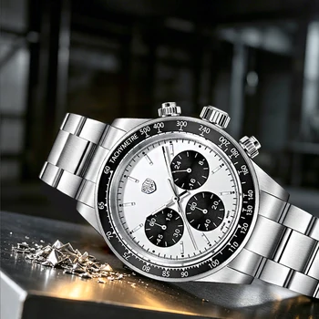 Orologio da uomo ROLLS TIMI 2026 di lusso, orologio al quarzo da uomo alla moda con specchio in zaffiro VK63, cronografo sportivo luminoso, reloj hombre