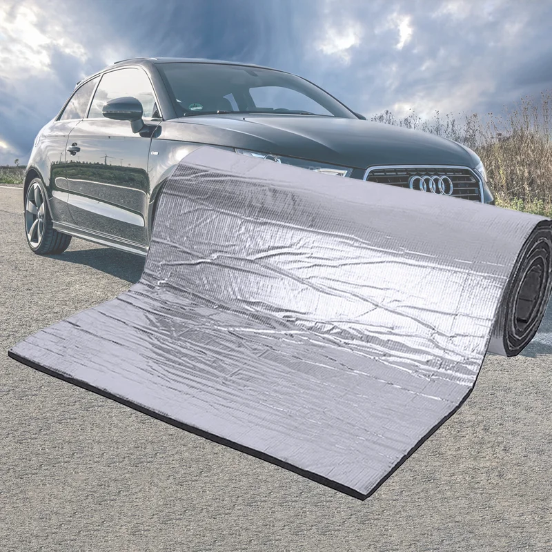 

Sound Deadener Mat Aluminum Foil with Adhesive Auto Deadening 5/10mm 200x50cm Cars Hood Engine Insulation Mats Car Accessories