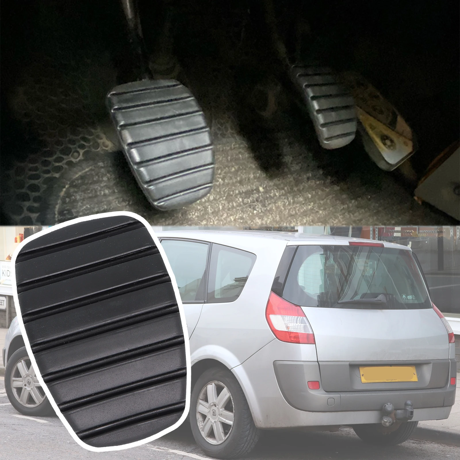 Per Renault Grand Scenic 2 2010 - 2006 2005 2004 2003 Gomma Freno Frizione Pedale Copri Pedale 465318691R 7701051741 Accessori