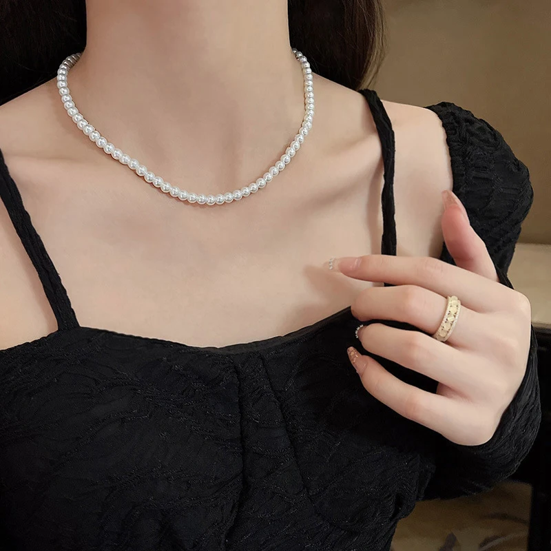 Ripley - COLLAR DE PERLAS BARROCO NATURALES ENGARZADO EN PLATA 925
