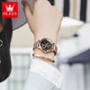 OLEVS 5189 Women's Watch Quartz Wristwatch Casual Fashion Watch for Ladies Waterproof Luminous Mesh Belt Love Dial Zircon Scale 5