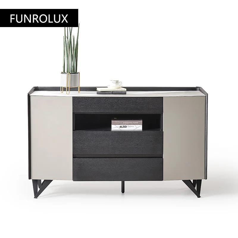 

Sideboard cabinet modern minimalist light luxury cabinet living room locker home wine cabinet integrated wall storage cabinet