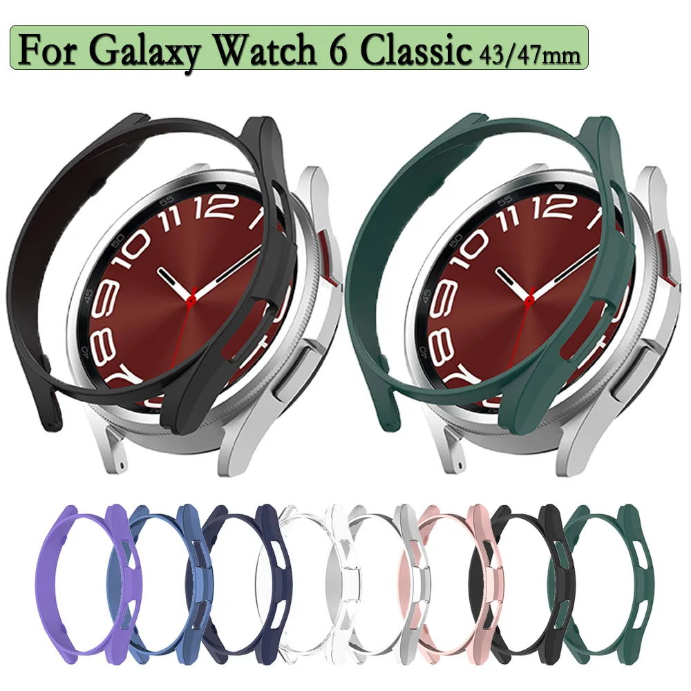 

Полый поликарбонатный чехол для часов Samsung Galaxy 6 Classic 43/47 мм, Прочный поликарбонатный защитный чехол высокого качества, цветной чехол