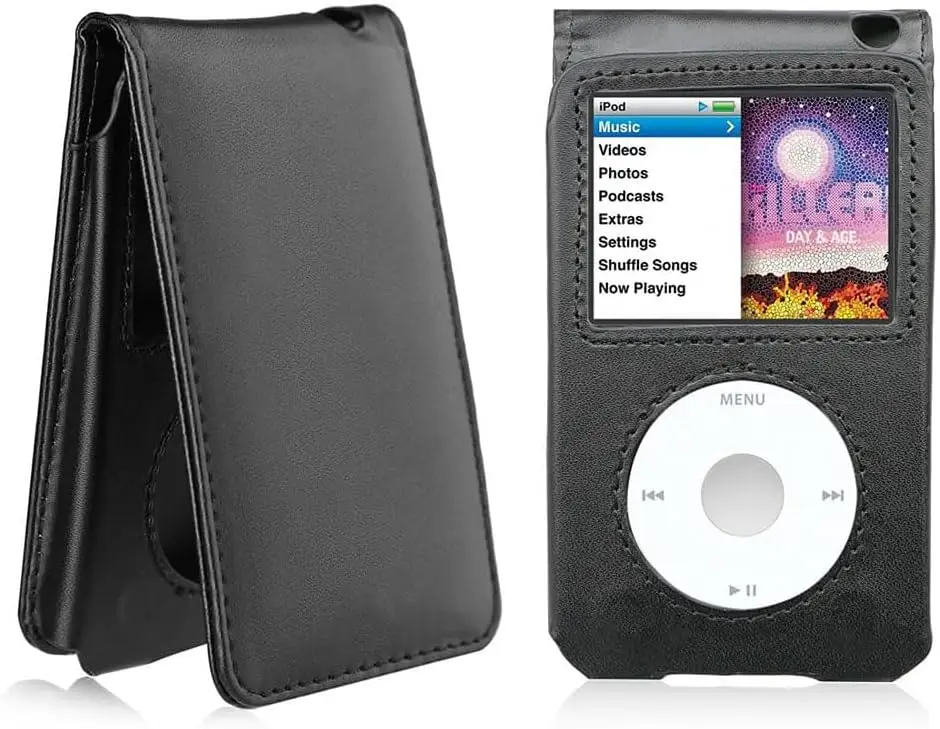 PU Leather Skin Cover Case Pouch for iPod Classic 6th 7th