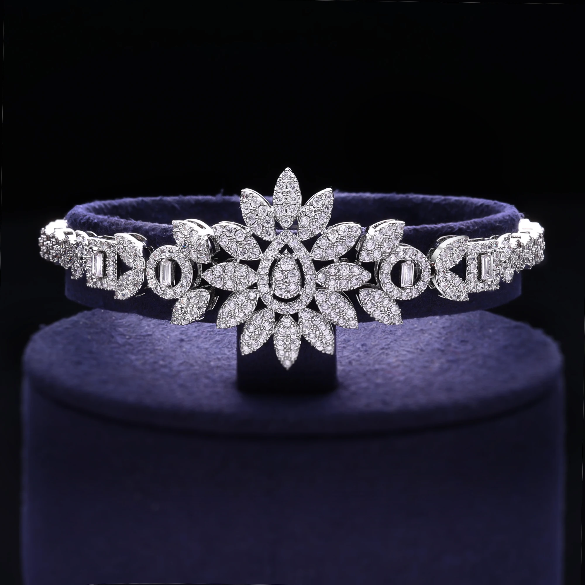 Bridal Jewelry Sets 4-piece Bridal Zirconia Full Set Women's Party Luxury Dubai Nigeria CZ Crystal Wedding Jewelry