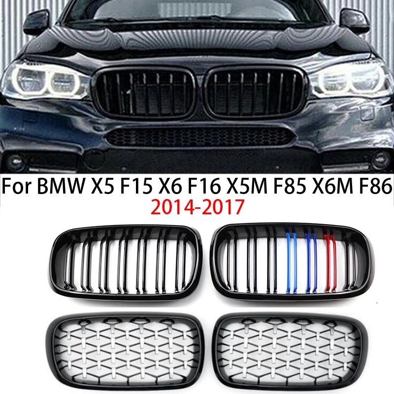 

9 видов для BMW X5 F15 X6 F16 X5M F85 X6M F86 2014 2015-2017 автомобильный передний бампер передняя решетка капота радиатор решетка защита от боли аксессуары