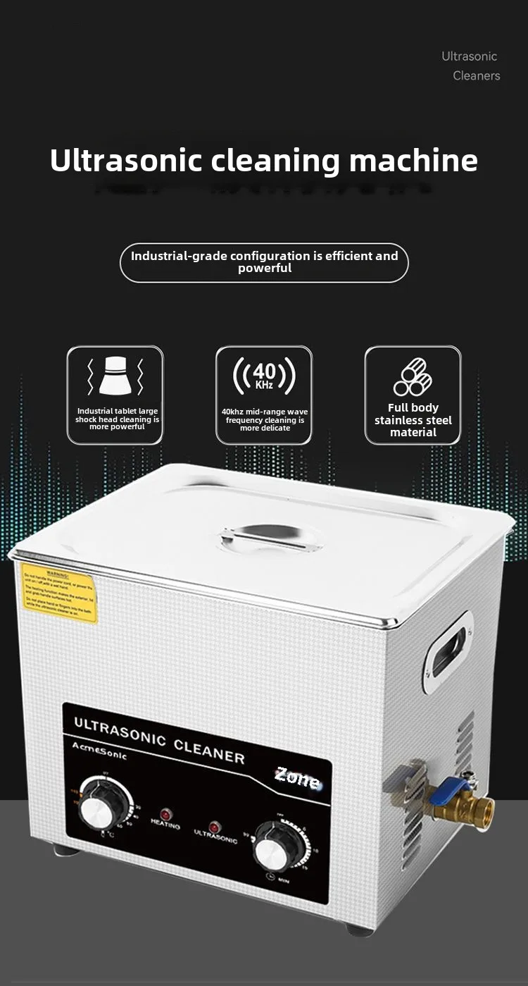 30L kleine Ultraschall-Industrie-Reinigungsmaschine Labor 304 Edelstahl Ultraschall-Reinigungsmaschine Haushalt Zuhause – Detail 1
