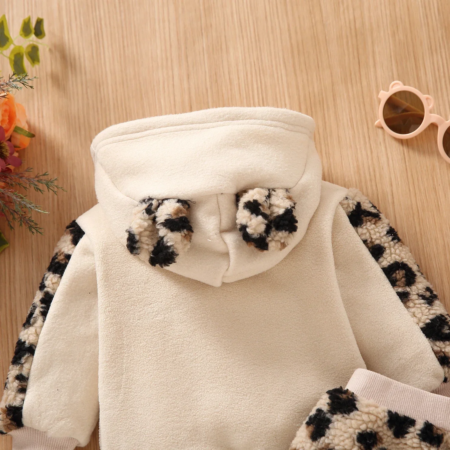 Baby Girl Fleece Hoodie & Skirt Set 4